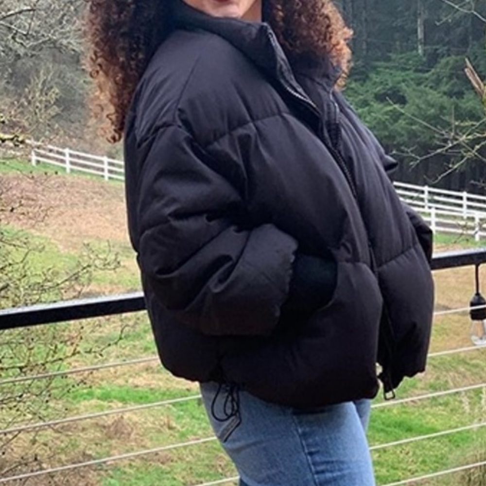 Drop Shoulder Puffer Jacket - Picture 3 of 15